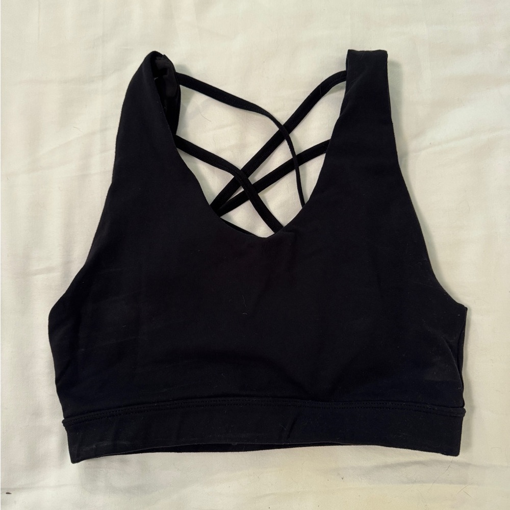 Glyder Black Strappy Women's Sports Bra